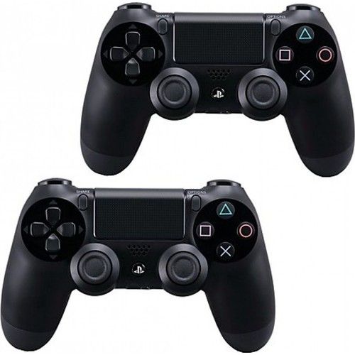 Control Inalámbrico PS4 Dualshock 4 Negro 2 unidades Reacondicionado