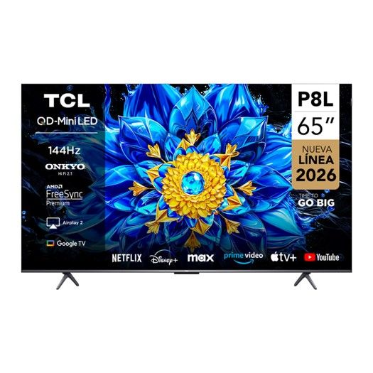 Televisor 65'' Premium QD-Mini LED Google TV 65P8L Año 2026