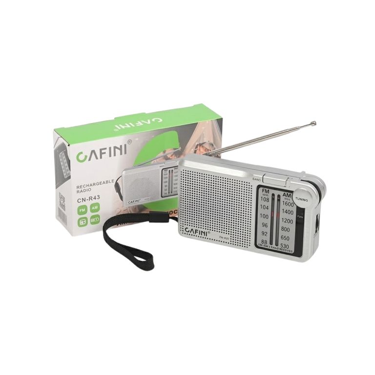 Mini Radio AMFM Dual Recargable y a Pilas CN-R43