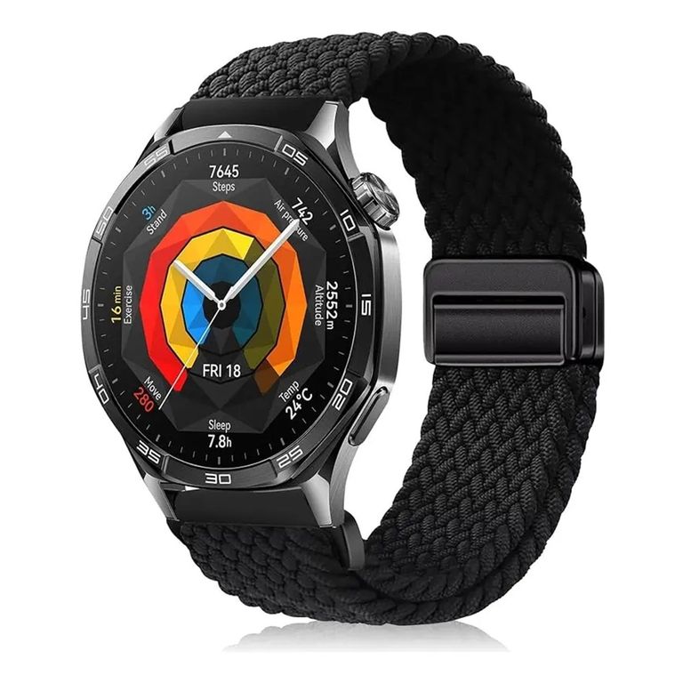 CORREA ELASTICA PARA HUAWEI WATCH GT6 GT5 GT4 46MM-PRO NEGRO