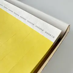 PERU - Pulseras de Identificación TIVEX Amarillo x1000 para Eventos