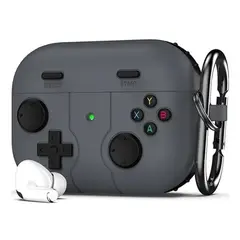 GENERICO - CASE FUNDA DE SILICONA ANIMADO PARA AIRPODS PRO 2 NEGRO