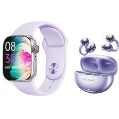 LENOVO - Audífonos TA140 Blanco Bluetooth y S10 W Reloj inteligente