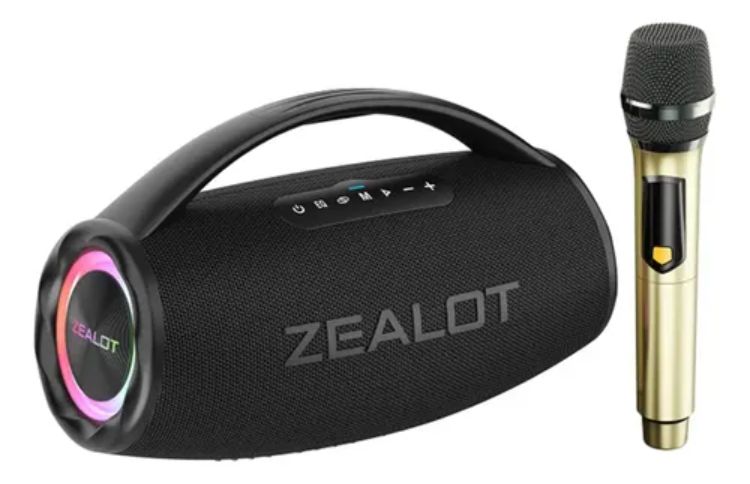 PARLANTE S97 CON 1 MICROFONO NEGRO