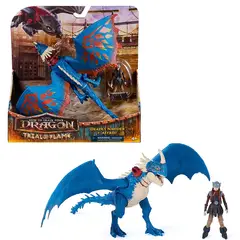 DRAGONS - Figura Deadly Nadder & Astrid Vikingo Como entrenar a tu dragon Tormenta Chimuelo