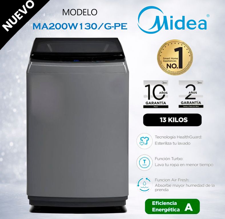 MA200W130G-PE - Lavadora Automática Carga Superior 13Kg Gris