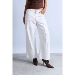 LUVARO - Pantalón Denim Wide Leg