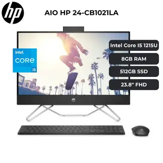 HP - ALL IN ONE 24 CB1021LA Core i5-1235U, 8GB RAM, 512GB SSD, 23.8" FHD, MOUSE Y TECLADO INALAMBRICO