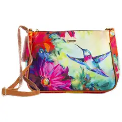 CHULA TULUM - CARTERA MODELO ILIANA CON ESTAMPADO COLIBRI FLOR