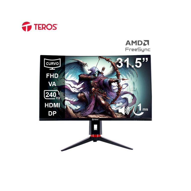 Monitor TE-3219G 31.5 Curvo FHD 240Hz 1MS HDMI DP AUDIO OUT
