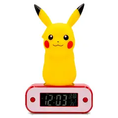 GENERICO - LUZ PORTATIL CON RELOJ DESPERTADOR DE PIKACHU TEKNOFUN
