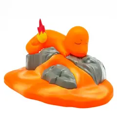 GENERICO - LUZ PORTATIL DE CHARMANDER CON ESCENA ILUMINADA