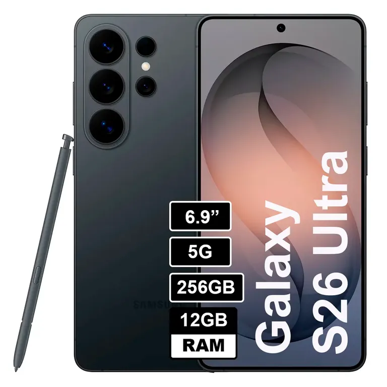 Celular Galaxy S26 Ultra 5G 12GB RAM 256GB Android 16 - Negro REGISTRADO