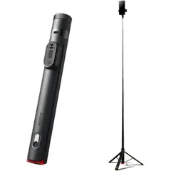 XIAOMI - Trípode Selfie Stick Altura 160cm Control Bluetooth Clip Giratorio Para iPhone 17 Pro Galaxy S26