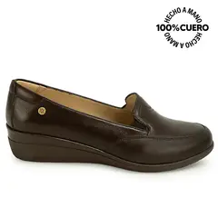 VIALE - Zapato Mocasín LE-2612 Marron Cuero