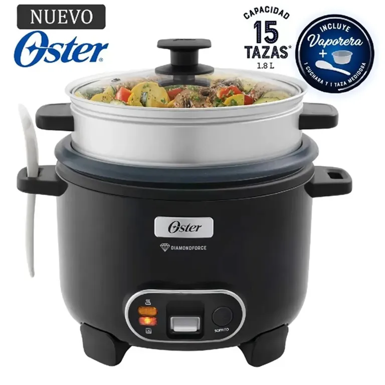 Olla Arrocera Negro DiamondForce 15 Tazas CKSTRC15DFBLK