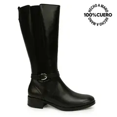 Viale - Bota Alta Basico FER-2645 Negro Cuero