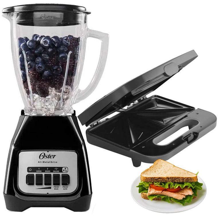 Licuadora BLSTKAGBPB 1.5 Litros mas Sanguchera de 2 sándwiches