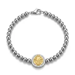 GENERAL - Pulsera San Benito Protección y Estilo en Acero