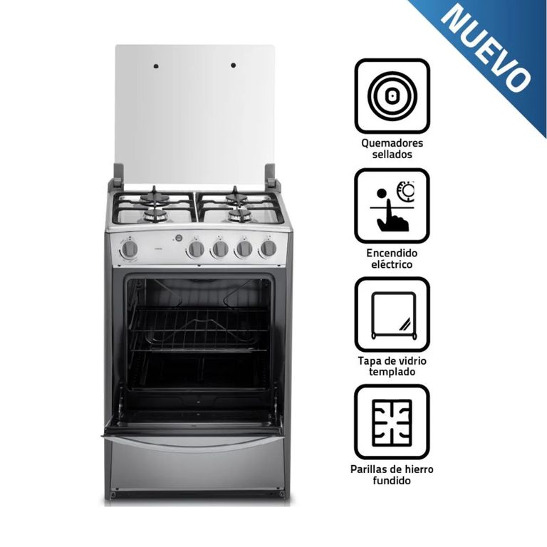Cocina Coruña QZ 4 Quemadores Croma