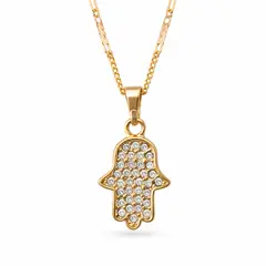 FERNANDA ROMERO JOYAS Y ACCESORIOS - Collar Mano de Fátima - Colección Amuletos - Protección contra la maldad