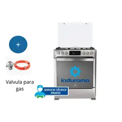 INDURAMA - Cocina de Pie Montecarlo Zafiro Croma 5 Hornillas GLP