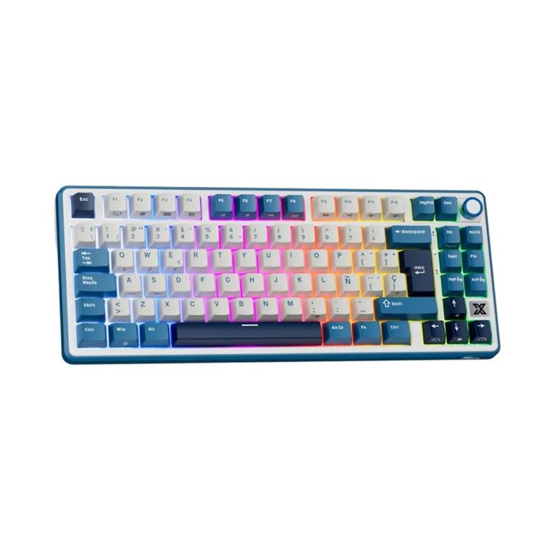 Teclado RK X87 Wireless 75% Blue Switch Creamy