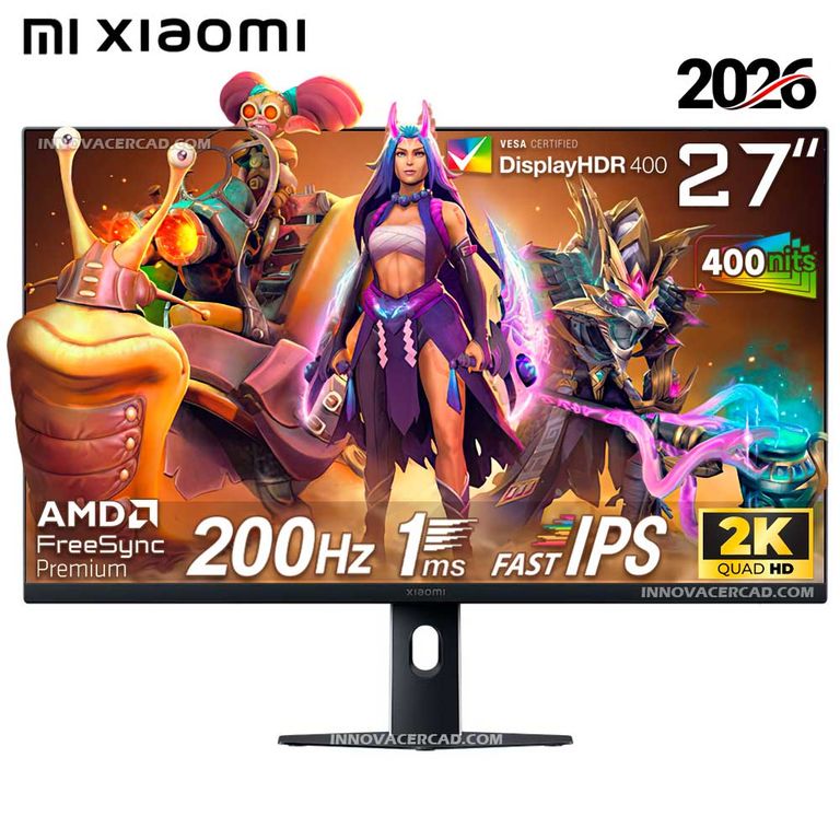 Monitor 2K G27Qi 2026 de 27" Fast IPS, 200hz, 1Ms GTG, HDR400, FreeSync Premium