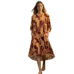 PERMUTA - VESTIDO BLUSON MUJER ISABELLA MARRON
