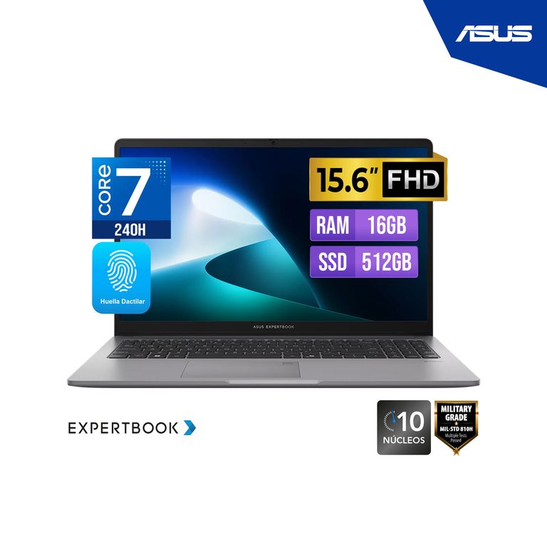 LAPTOP EXPERTBOOK P1503CVA-S72120 15.6" FHD IPS1920 x 1080 C7 240H 16GB DDR5 512GB SSD