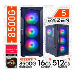 AMD - Computadora PC GAMER RYZEN 5 8500G RAM 16GB SSD 512GB RADEON 740M.