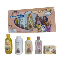 SANTOLEE - Baby Pack Kit Hipoalergénico de Aseo para Bebé Niña 5 Piezas
