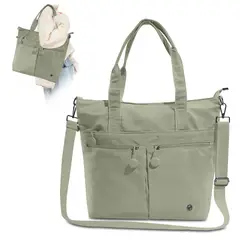 KELLER - Bolso Cartera Impermeable con Múltiples Bolsillos Verde Y40