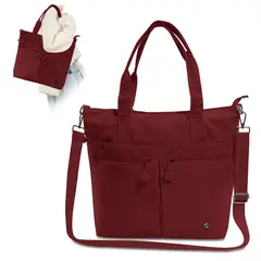 KELLER - Bolso Cartera Impermeable con Múltiples Bolsillos Guinda Y40