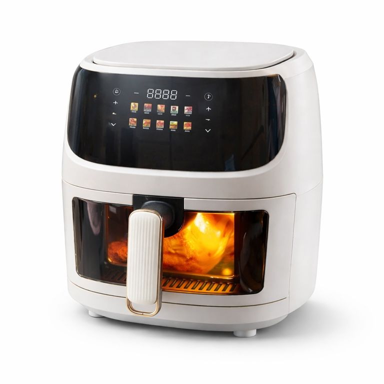 Freidora De Aire 8L Digital Touch 1400W Con Ventana Y Luz