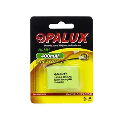 OPALUX - Batería Recargable AA NI-MH para Teléfono Inalámbrico 400mAH 3.6V DH-400-3.6V