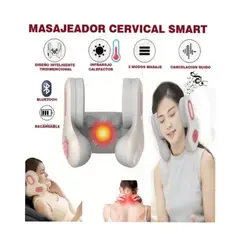 GENERICO - Masajeador cervical inteligente bluetooh cancelación ruido calefactor