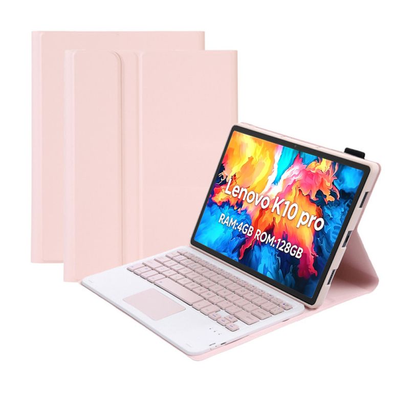 Tablet Pad K10 Pro 4GB+128GB 10.6“ 2KLCD MediaTek G80 7700MAh Gris+Teclado Rosado