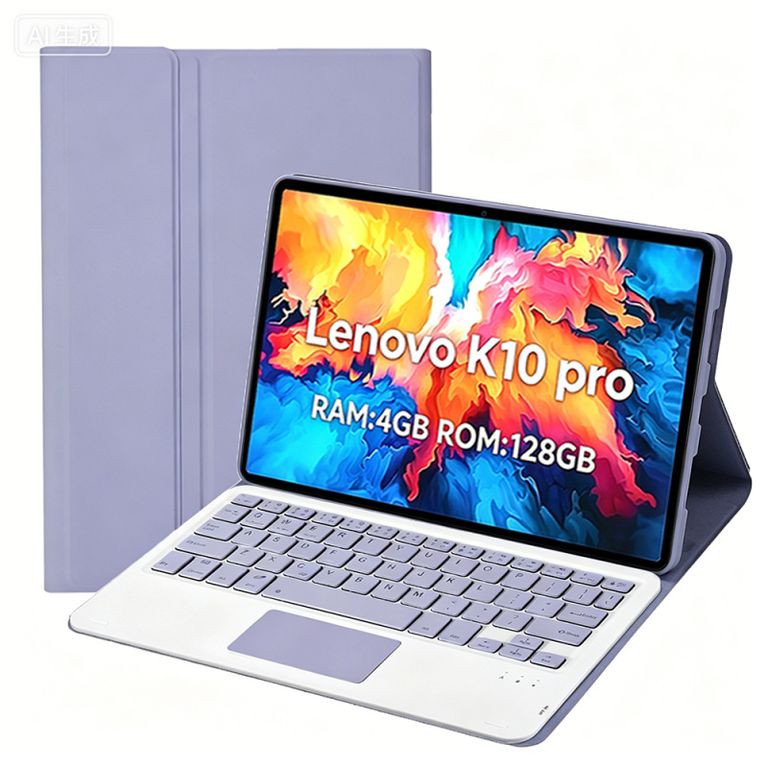 Tablet Pad K10 Pro 4GB+128GB 10.6“ 2KLCD MediaTek G80 7700MAh Gris+Teclado Morado