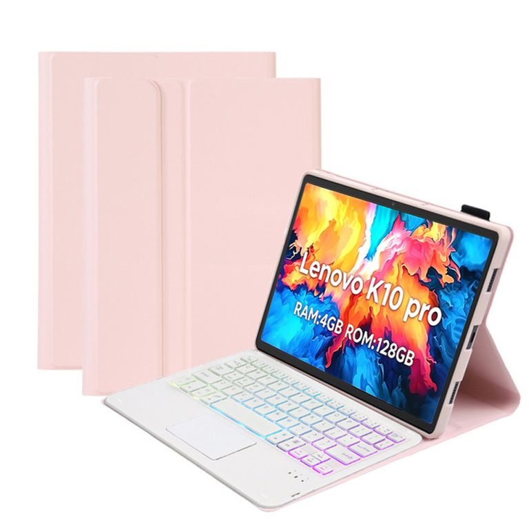 Tablet Pad K10 Pro 4GB+128GB 10.6“ 2KLCD MediaTek G80 7700MAh Gris+Rosado luminsos teclado