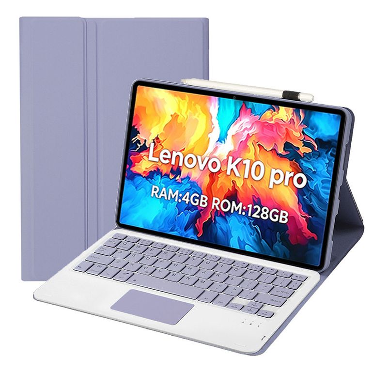Tablet Pad K10 Pro 4GB+128GB 10.6“ 2KLCD MediaTek G80 7700MAh Gris+Teclado Morado+Lápiz