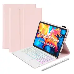 LENOVO - Tablet Pad K10 Pro 4+128G 10.6“ 2KLCD MediaTek G80 7700MAh Gris+Rosado luminsos teclado+Lápiz