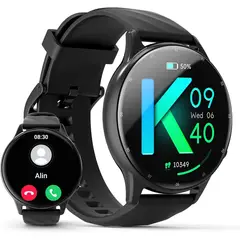 KUMI - Reloj inteligente GW5 Pantalla AMOLED de 1,43 pulgadas - Negro