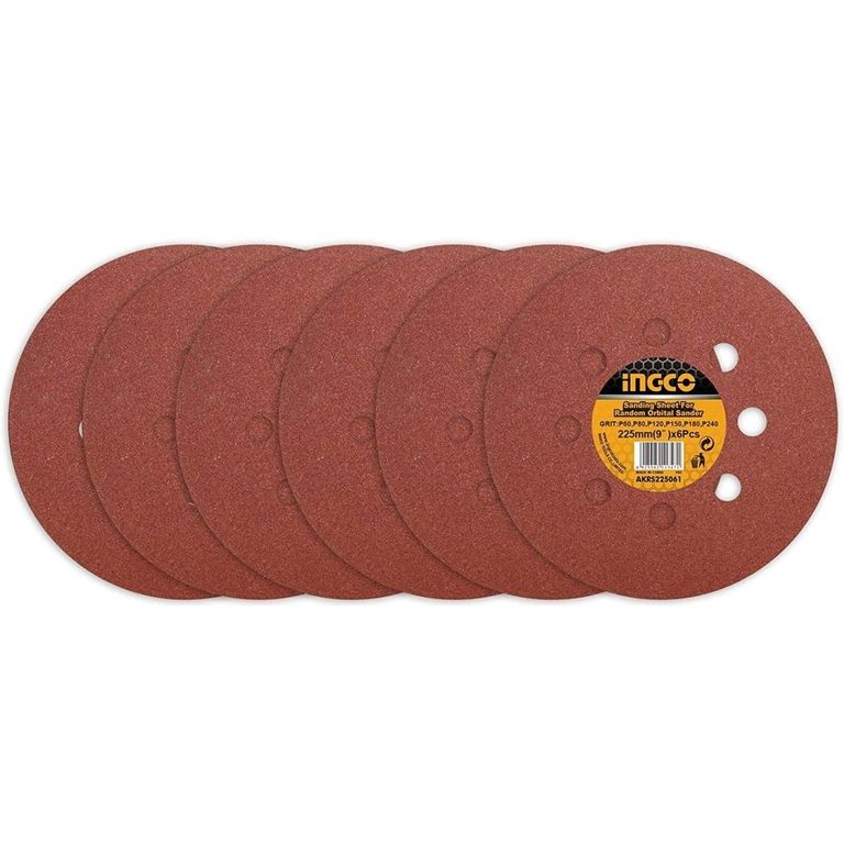 Set X6 Lijas Circulares 225Mm AKRS225061
