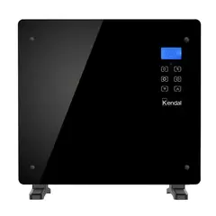 Kendal - Panel Convector Eléctrico Vidrio GH-10RM BLACK Calefacción Silenciosa