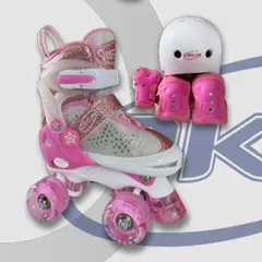 OKA - PATIN 4 RUEDAS ROSA TALLA S Y M