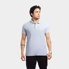 PAPIROS DENIM - Polo Camisero Hombre Piqué Slim Fit Weston