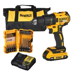 DEWALT - Taladro Atornillador 12 20V Brushless + Set de 18Pz