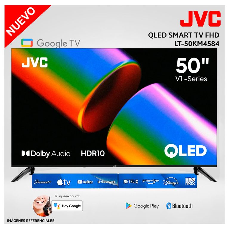 Televisor JVC 50 UHD 4K QLED Google TV LT-50KM4584 Modelo Nuevo