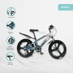 GENERICO - Bicicleta Aro 20 con Estructura de Titanio «MAGNUM» Blue